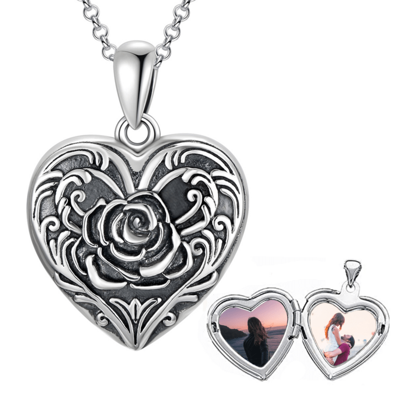 Bild von   sterling silber herz anhaengerpng | Individuelle 🎁 persönliche 🎁 personalisierte Geschenke bedruckt ▪ bestickt ▪ graviert