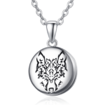 Bild von   sterling silber wolf personalipng | Individuelle 🎁 persönliche 🎁 personalisierte Geschenke bedruckt ▪ bestickt ▪ graviert