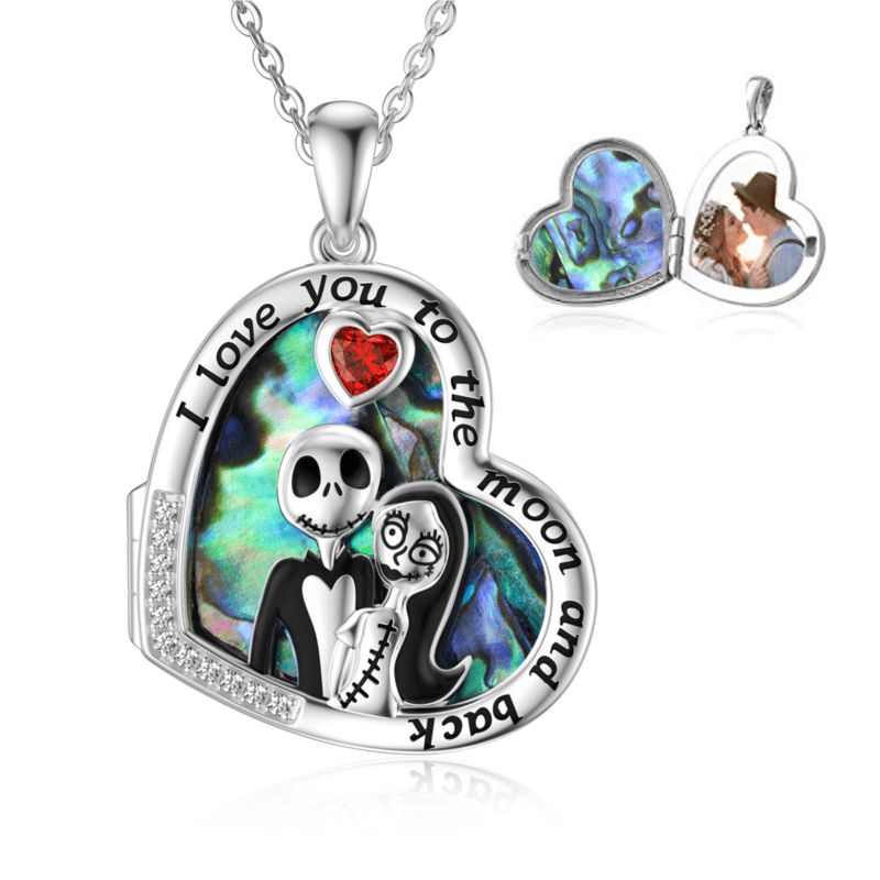 Bild von   sterling silber herz abalone mpng | Individuelle 🎁 persönliche 🎁 personalisierte Geschenke bedruckt ▪ bestickt ▪ graviert