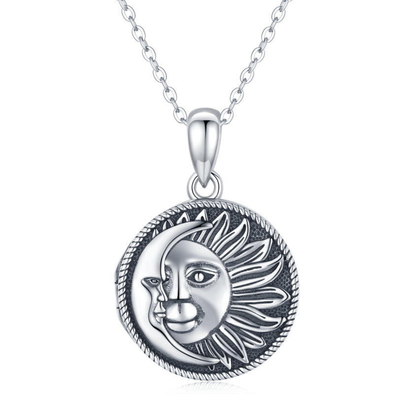 Bild von   sterling silber mond sonne ppng | Individuelle 🎁 persönliche 🎁 personalisierte Geschenke bedruckt ▪ bestickt ▪ graviert