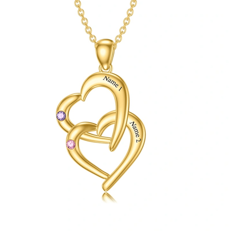 Bild von   herzfoermige halskette aus verpng | Individuelle 🎁 persönliche 🎁 personalisierte Geschenke bedruckt ▪ bestickt ▪ graviert