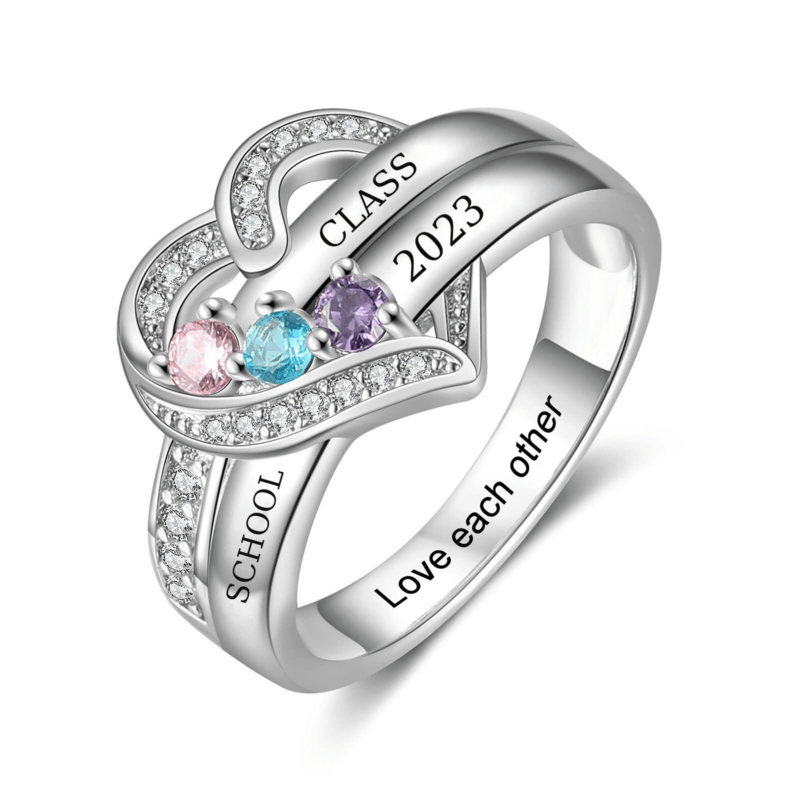 Bild von   sterling silber herz personalipng | Individuelle 🎁 persönliche 🎁 personalisierte Geschenke bedruckt ▪ bestickt ▪ graviert