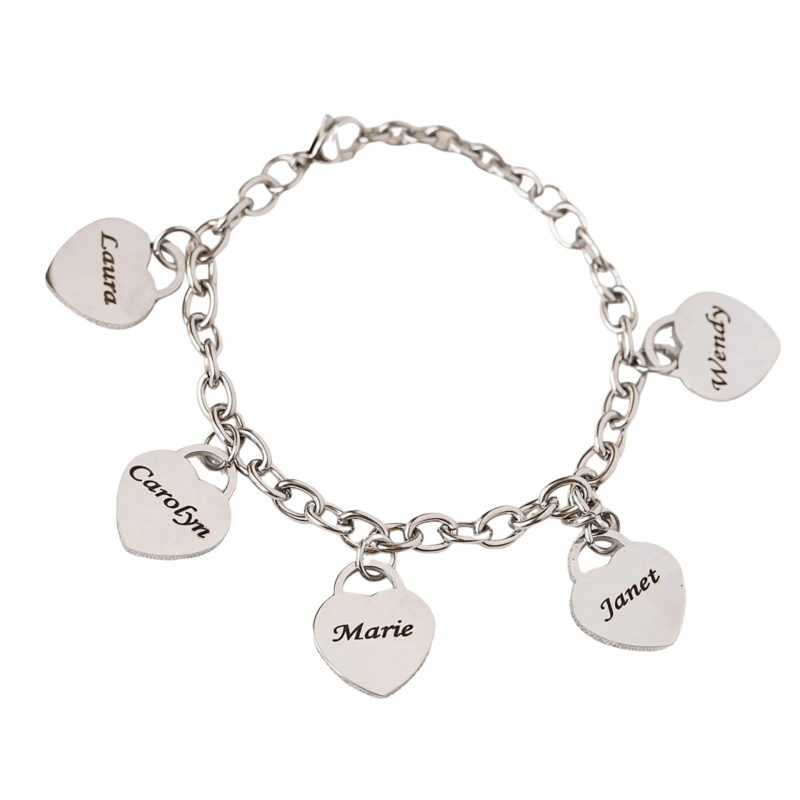 Bild von   armband mit herzanhaenger auspng | Individuelle 🎁 persönliche 🎁 personalisierte Geschenke bedruckt ▪ bestickt ▪ graviert