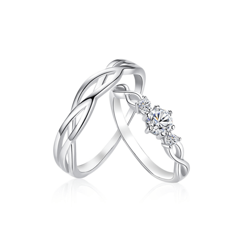 Bild von   sterling silber runde zirkon upng | Individuelle 🎁 persönliche 🎁 personalisierte Geschenke bedruckt ▪ bestickt ▪ graviert