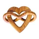 Bild von   personalisiertes herz aus olivjpg | Individuelle 🎁 persönliche 🎁 personalisierte Geschenke bedruckt ▪ bestickt ▪ graviert