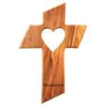 Bild von   personalisiertes kreuz mit herjpg | Individuelle 🎁 persönliche 🎁 personalisierte Geschenke bedruckt ▪ bestickt ▪ graviert