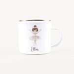 Bild von   emaille tasse ballerinajpg | Individuelle 🎁 persönliche 🎁 personalisierte Geschenke bedruckt ▪ bestickt ▪ graviert