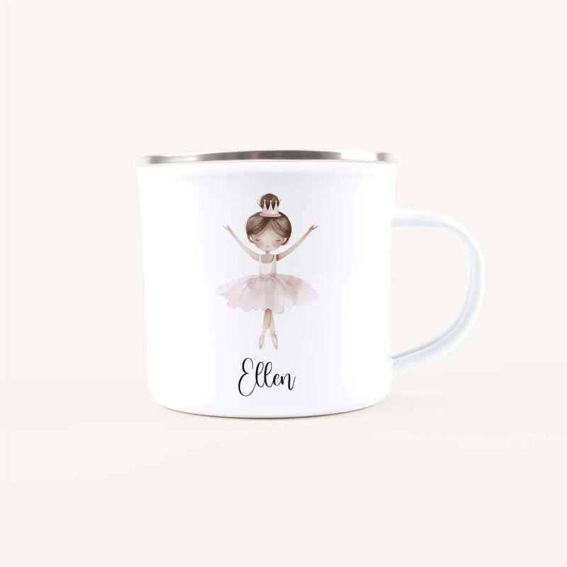 Bild von   emaille tasse ballerinajpg | Individuelle 🎁 persönliche 🎁 personalisierte Geschenke bedruckt ▪ bestickt ▪ graviert