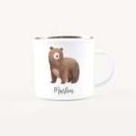 Bild von   emaille tasse baer nojpg | Individuelle 🎁 persönliche 🎁 personalisierte Geschenke bedruckt ▪ bestickt ▪ graviert