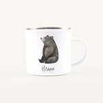 Bild von   emaille tasse baer nojpg | Individuelle 🎁 persönliche 🎁 personalisierte Geschenke bedruckt ▪ bestickt ▪ graviert