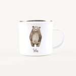 Bild von   emaille tasse baer nojpg | Individuelle 🎁 persönliche 🎁 personalisierte Geschenke bedruckt ▪ bestickt ▪ graviert