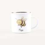 Bild von   emaille tasse bienejpg | Individuelle 🎁 persönliche 🎁 personalisierte Geschenke bedruckt ▪ bestickt ▪ graviert