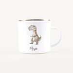 Bild von   emaille tasse dinojpg | Individuelle 🎁 persönliche 🎁 personalisierte Geschenke bedruckt ▪ bestickt ▪ graviert