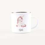 Bild von   emaille tasse einhornjpg | Individuelle 🎁 persönliche 🎁 personalisierte Geschenke bedruckt ▪ bestickt ▪ graviert