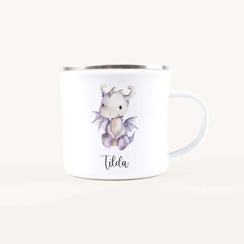 Bild von   emaille tasse drachejpg | Individuelle 🎁 persönliche 🎁 personalisierte Geschenke bedruckt ▪ bestickt ▪ graviert