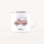 Bild von   emaille tasse feuerwehrjpg | Individuelle 🎁 persönliche 🎁 personalisierte Geschenke bedruckt ▪ bestickt ▪ graviert
