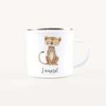 Bild von   emaille tasse gepardjpg | Individuelle 🎁 persönliche 🎁 personalisierte Geschenke bedruckt ▪ bestickt ▪ graviert