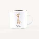 Bild von   emaille tasse giraffe nojpg | Individuelle 🎁 persönliche 🎁 personalisierte Geschenke bedruckt ▪ bestickt ▪ graviert