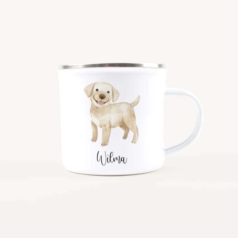Bild von   emaille tasse hundjpg | Individuelle 🎁 persönliche 🎁 personalisierte Geschenke bedruckt ▪ bestickt ▪ graviert