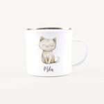 Bild von   emaille tasse katzejpg | Individuelle 🎁 persönliche 🎁 personalisierte Geschenke bedruckt ▪ bestickt ▪ graviert
