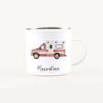 Bild von   emaille tasse krankenwagenjpg | Individuelle 🎁 persönliche 🎁 personalisierte Geschenke bedruckt ▪ bestickt ▪ graviert