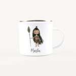 Bild von   emaille tasse indianerinjpg | Individuelle 🎁 persönliche 🎁 personalisierte Geschenke bedruckt ▪ bestickt ▪ graviert