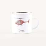 Bild von   emaille tasse hubschrauberjpg | Individuelle 🎁 persönliche 🎁 personalisierte Geschenke bedruckt ▪ bestickt ▪ graviert