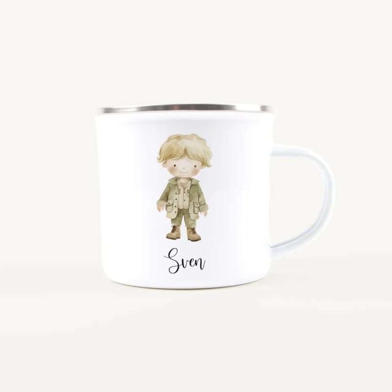 Bild von   emaille tasse pfadfinderjpg | Individuelle 🎁 persönliche 🎁 personalisierte Geschenke bedruckt ▪ bestickt ▪ graviert