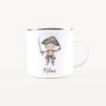 Bild von   emaille tasse piratjpg | Individuelle 🎁 persönliche 🎁 personalisierte Geschenke bedruckt ▪ bestickt ▪ graviert