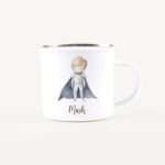 Bild von   emaille tasse ritterjpg | Individuelle 🎁 persönliche 🎁 personalisierte Geschenke bedruckt ▪ bestickt ▪ graviert