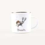 Bild von   emaille tasse taucherjpg | Individuelle 🎁 persönliche 🎁 personalisierte Geschenke bedruckt ▪ bestickt ▪ graviert