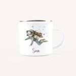 Bild von   emaille tasse taucherinjpg | Individuelle 🎁 persönliche 🎁 personalisierte Geschenke bedruckt ▪ bestickt ▪ graviert
