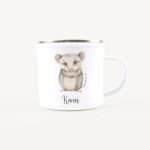 Bild von   emaille tasse opossumjpg | Individuelle 🎁 persönliche 🎁 personalisierte Geschenke bedruckt ▪ bestickt ▪ graviert