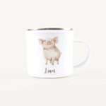 Bild von   emaille tasse schweinjpg | Individuelle 🎁 persönliche 🎁 personalisierte Geschenke bedruckt ▪ bestickt ▪ graviert