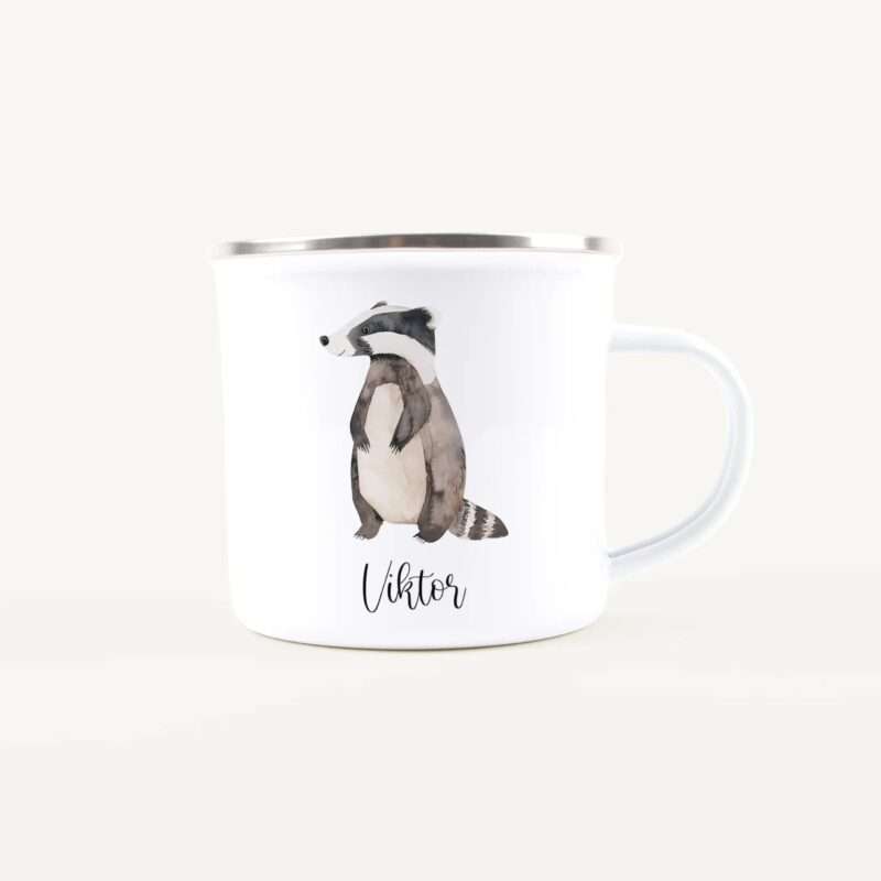 Bild von   emaille tasse dachsjpg | Individuelle 🎁 persönliche 🎁 personalisierte Geschenke bedruckt ▪ bestickt ▪ graviert