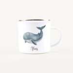 Bild von   emaille tasse waljpg | Individuelle 🎁 persönliche 🎁 personalisierte Geschenke bedruckt ▪ bestickt ▪ graviert