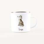 Bild von   emaille tasse wolfjpg | Individuelle 🎁 persönliche 🎁 personalisierte Geschenke bedruckt ▪ bestickt ▪ graviert