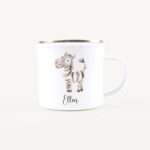 Bild von   emaille tasse zebrajpg | Individuelle 🎁 persönliche 🎁 personalisierte Geschenke bedruckt ▪ bestickt ▪ graviert