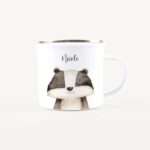 Bild von   emaille tasse dachs portraitjpg | Individuelle 🎁 persönliche 🎁 personalisierte Geschenke bedruckt ▪ bestickt ▪ graviert