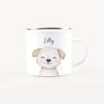 Bild von   emaille tasse hund portraitjpg | Individuelle 🎁 persönliche 🎁 personalisierte Geschenke bedruckt ▪ bestickt ▪ graviert