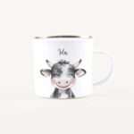 Bild von   emaille tasse kuh portraitjpg | Individuelle 🎁 persönliche 🎁 personalisierte Geschenke bedruckt ▪ bestickt ▪ graviert