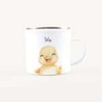 Bild von   emaille tasse kueken portraitjpg | Individuelle 🎁 persönliche 🎁 personalisierte Geschenke bedruckt ▪ bestickt ▪ graviert