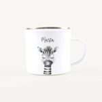 Bild von   emaille tasse zebra portraitjpg | Individuelle 🎁 persönliche 🎁 personalisierte Geschenke bedruckt ▪ bestickt ▪ graviert