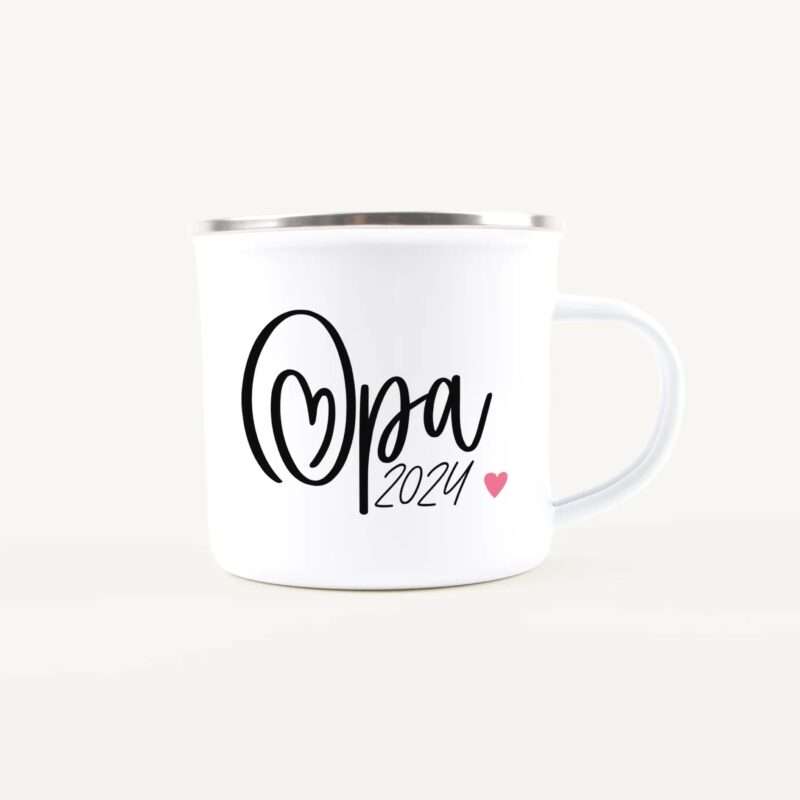 Bild von   emaille tasse du wirst opajpg | Individuelle 🎁 persönliche 🎁 personalisierte Geschenke bedruckt ▪ bestickt ▪ graviert