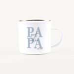 Bild von   emaille tasse papa seitjpg | Individuelle 🎁 persönliche 🎁 personalisierte Geschenke bedruckt ▪ bestickt ▪ graviert