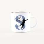 Bild von   emaille tasse mit namen handbajpg | Individuelle 🎁 persönliche 🎁 personalisierte Geschenke bedruckt ▪ bestickt ▪ graviert
