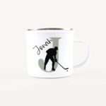 Bild von   emaille tasse mit namen eishocjpg | Individuelle 🎁 persönliche 🎁 personalisierte Geschenke bedruckt ▪ bestickt ▪ graviert