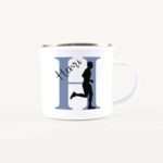 Bild von   emaille tasse mit namen laufenjpg | Individuelle 🎁 persönliche 🎁 personalisierte Geschenke bedruckt ▪ bestickt ▪ graviert