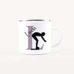 Bild von   emaille tasse mit namen schwimjpg | Individuelle 🎁 persönliche 🎁 personalisierte Geschenke bedruckt ▪ bestickt ▪ graviert