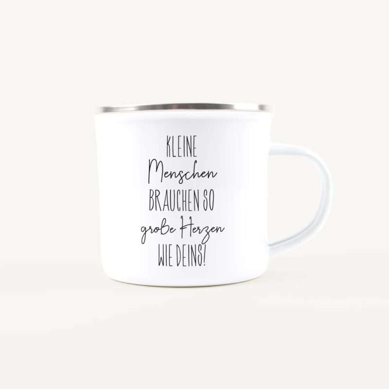 Bild von   emaille tasse kleine herzenjpg | Individuelle 🎁 persönliche 🎁 personalisierte Geschenke bedruckt ▪ bestickt ▪ graviert